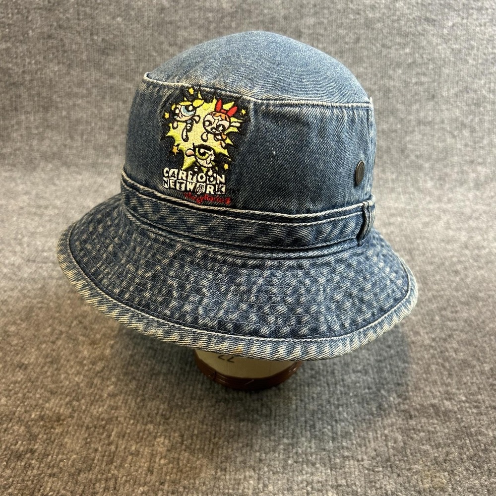 Racing Champions Cartoon Network Hat Bucket One Size Blue Denim NASCAR Youth